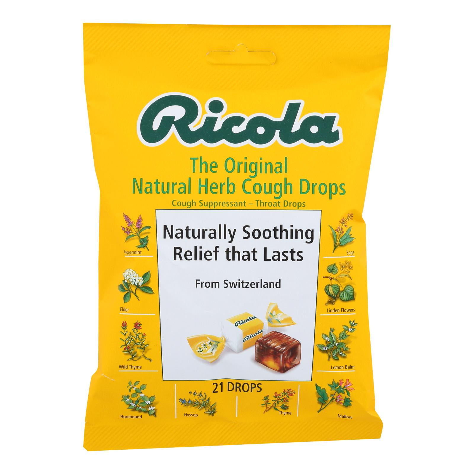 Ricola Cough Drop Original Herb Case of 821 CT