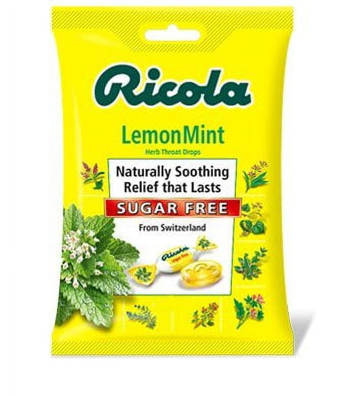 Ricola Cough Drops Sugar Free 105 Ct LemonMint Flavor
