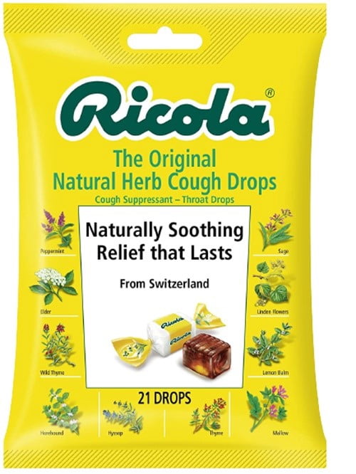 Ricola Herb Throat Drops Original - 21 Drops