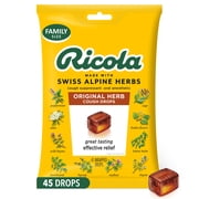 Ricola Original Herb Soothing Cough Drops for Sore Throat and Cough Relief, Value Pack, 45 Count