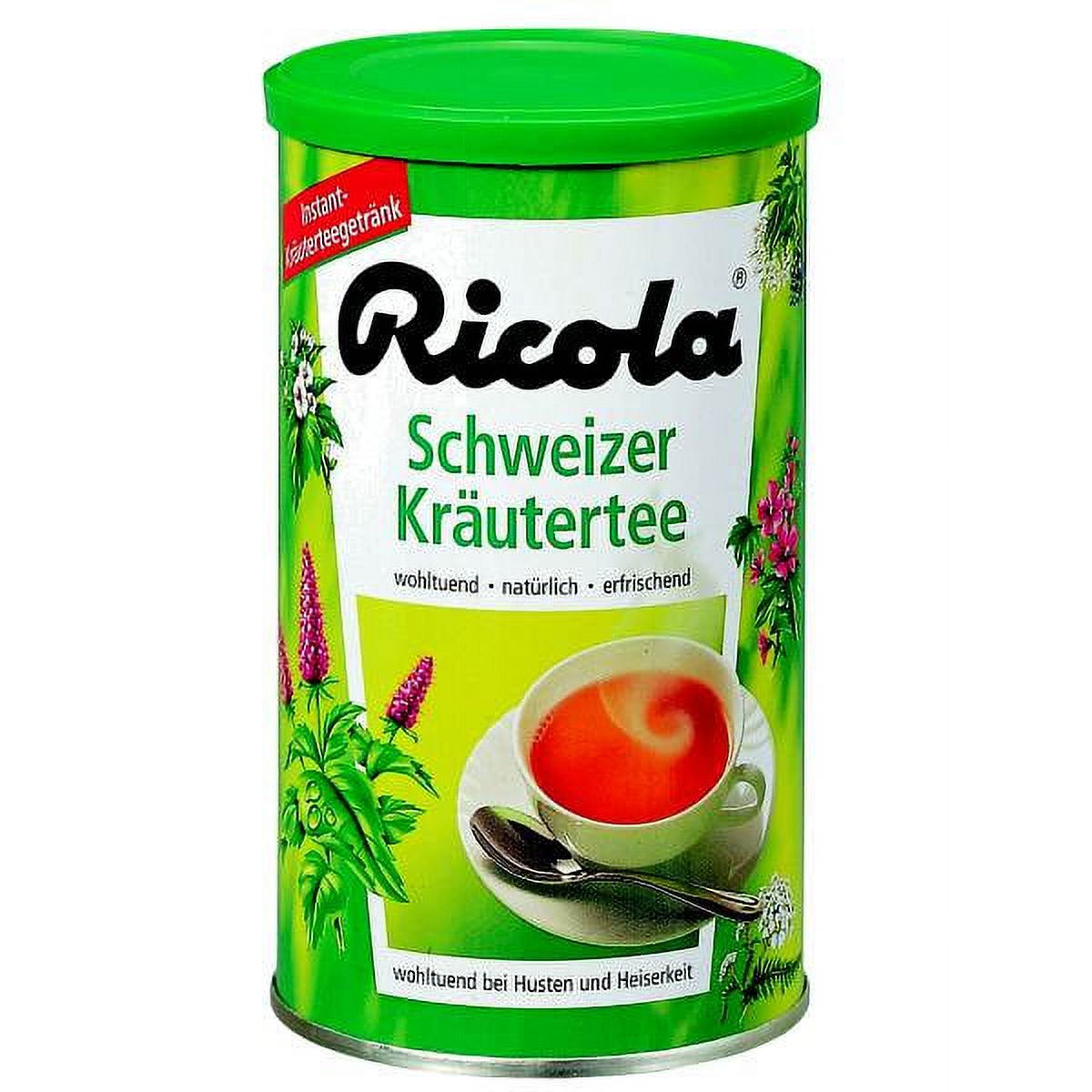 Ricola Schweizer Krautertee ( Instant Herb Tea ) 7ounce can ( Pack