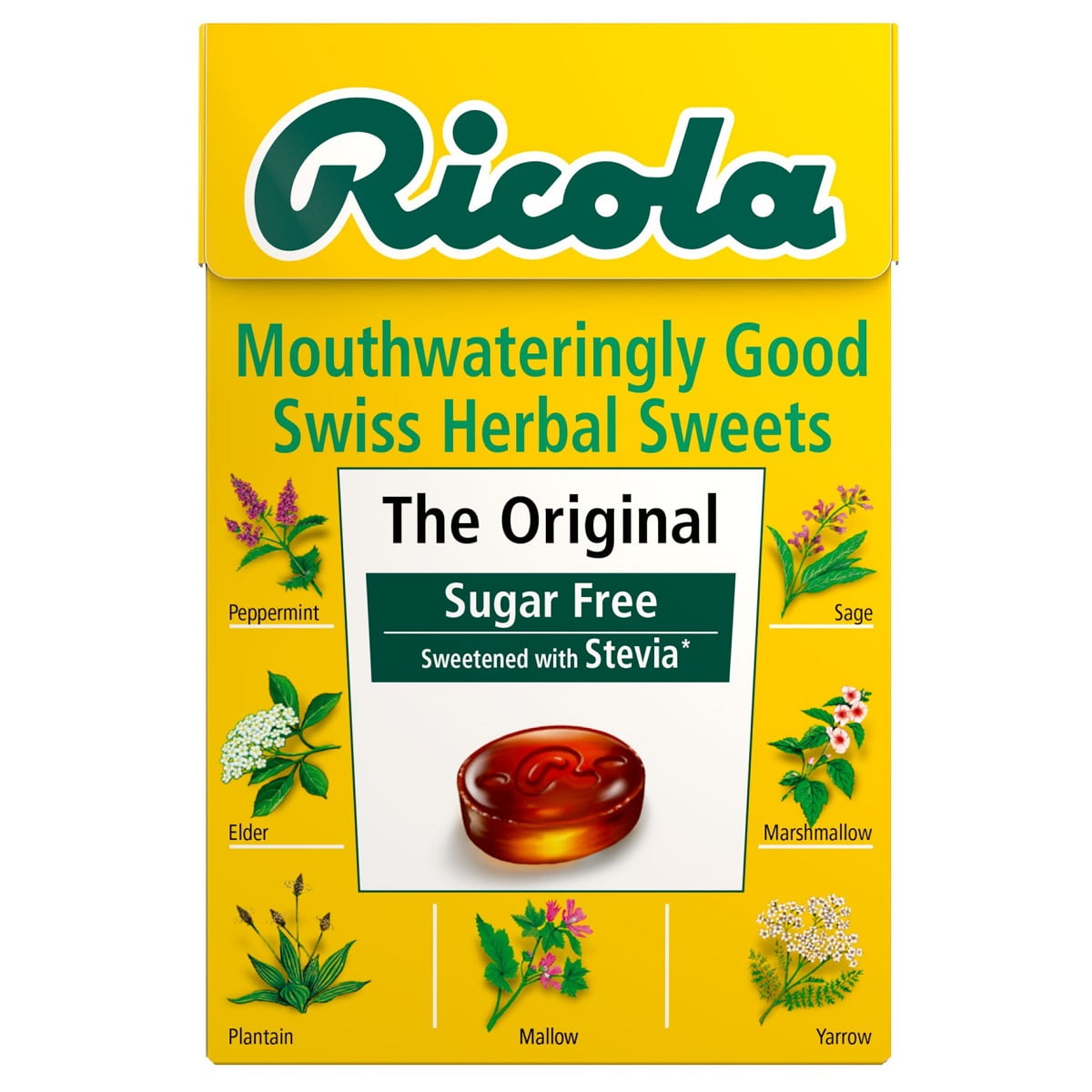 Ricola The Original Sugar Free Swiss Herbal Sweets Sweetened