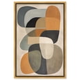 thumbnail image 1 of Ricole 2 Canvas Midcentury Abstract Wall Art by Art Remedy, Gold Frame, 30" x 45", 1 of 7