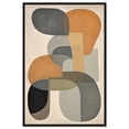 thumbnail image 1 of Ricole Modern Abstract Geometric Canvas Wall Art by Art Remedy, Black Floater Frame, 54"x36", 1 of 7