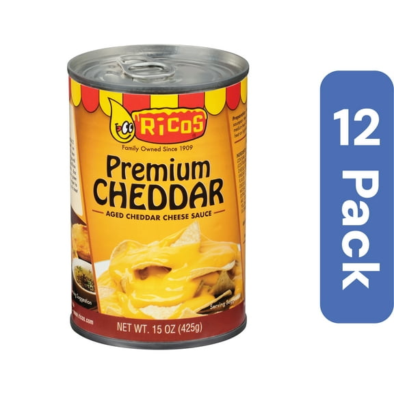 Ricos Cheddar Cheese Sauce 15 oz (Pack Of 12)