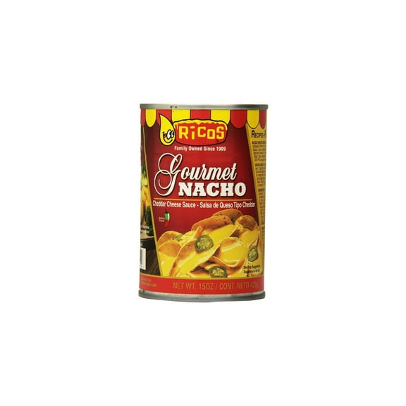Ricos Gourmet Cheddar Nacho Cheese Sauce, 15 oz (Pack of 32)