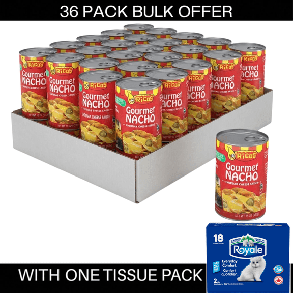 Ricos Gourmet Nacho Cheddar Cheese Sauce, 15 oz Cans, Shelf-Stable
