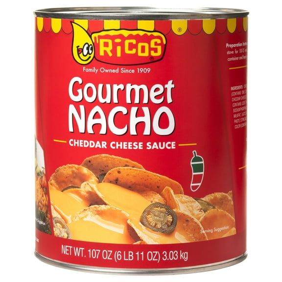Ricos® Gourmet Nacho Cheese Sauce, 107 oz Can, Shelf-Stable
