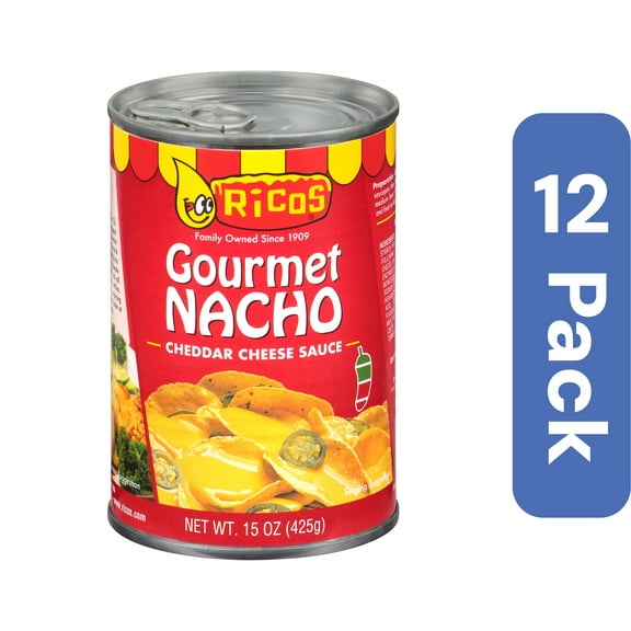 Ricos Nacho Cheese Gourmet 15 oz (Pack of 12)