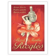Ricqle s Peppermint Spirit Alcool De Menthe Ricqle s - Vintage France Advertising Poster by Leonetto Cappiello c.1924 - Bamboo Fine Art 290gsm Paper Unframed 12x16in
