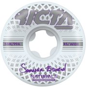 Ricta Brevard Reflective Naturals Wide Skateboard Wheels 99a 53mm White