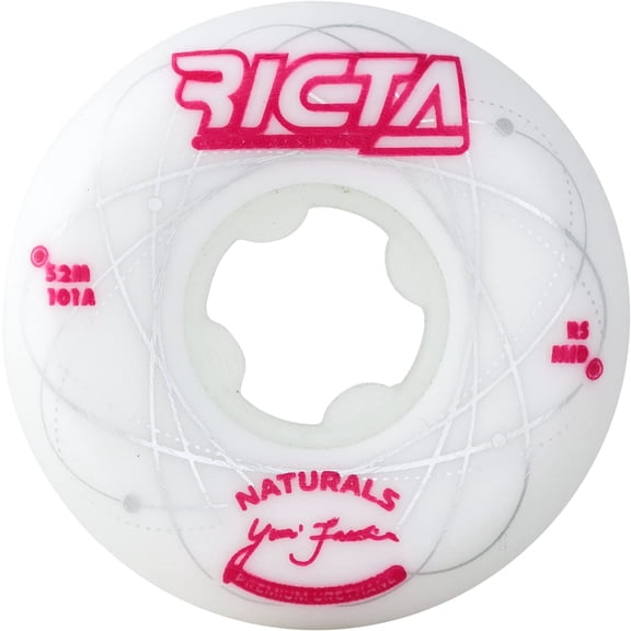 Ricta Facchini Orbital Skateboard Wheels 101a 52mm White/Metallic Red