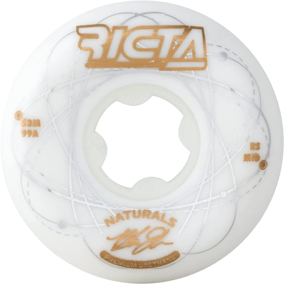 Ricta Johnson Orbital Skateboard Wheels 99a 53mm White/Gold