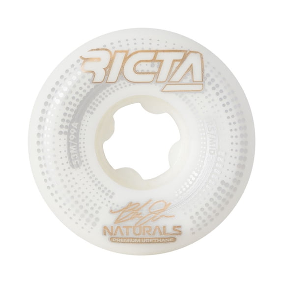 Ricta Johnson Source Naturals Mid Skateboard Wheels 99a 53mm White