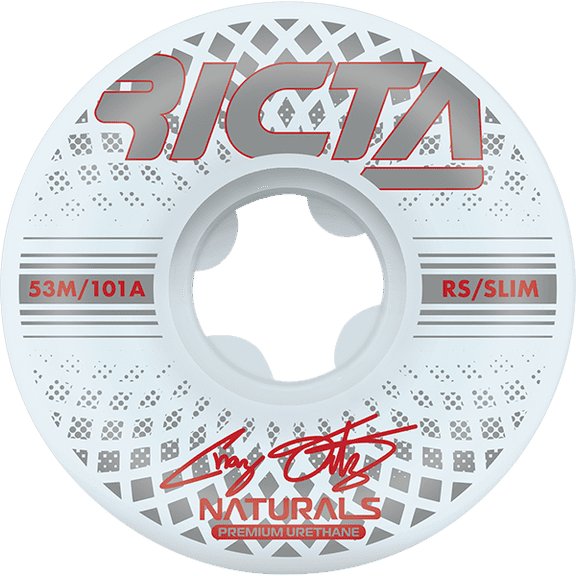 Ricta Ortiz Reflective Naturals Slim Skateboard Wheels 53mm 101a Natural