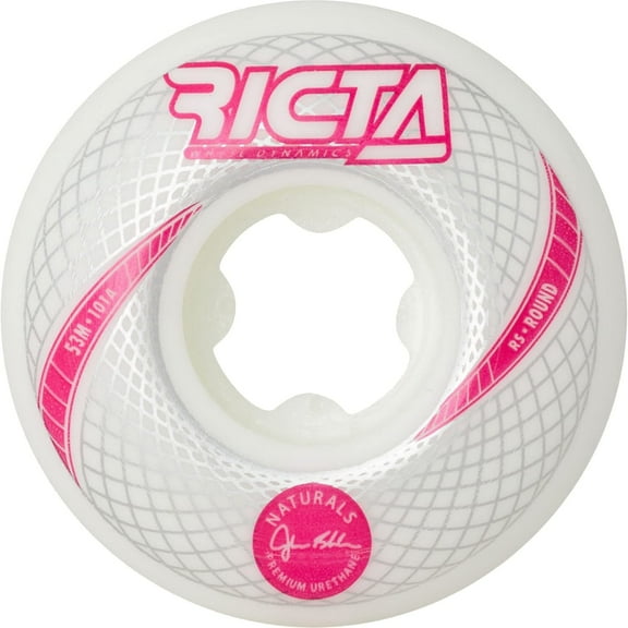 Ricta Shanahan Vortex Naturals Round Skateboard Wheels 101a 53mm White