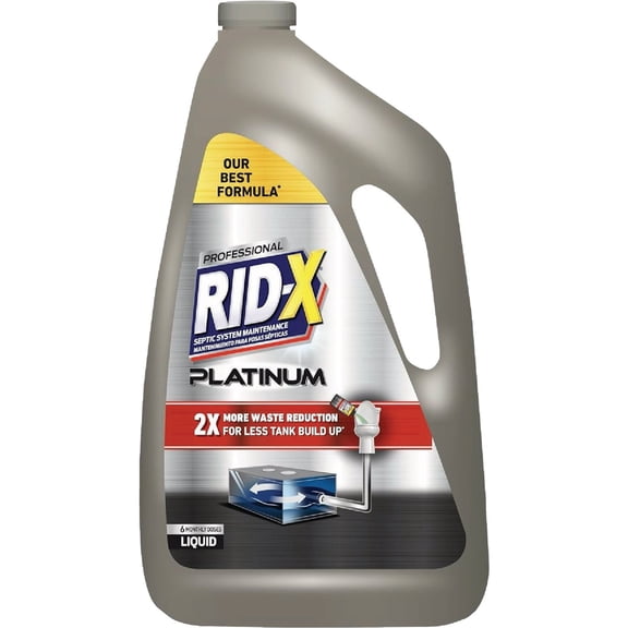 Rid-X Platinum Septic Tank Treatment - Pack of 4