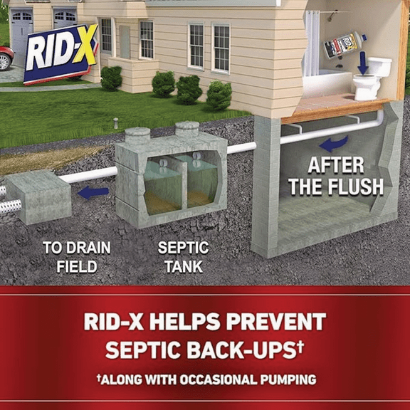Rid-X Platinum Septic Tank Treatment - Single Pack  Residential Use, Standard Application