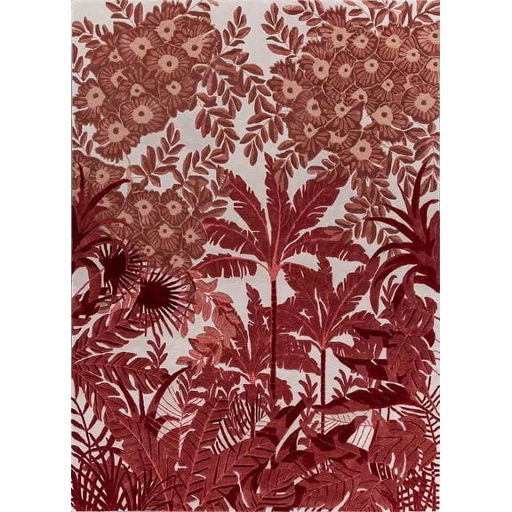 Rida Home Dcor Handtufted rugs floral Wool rug for bedroom area rug 6x9 Rida Home handmade rug