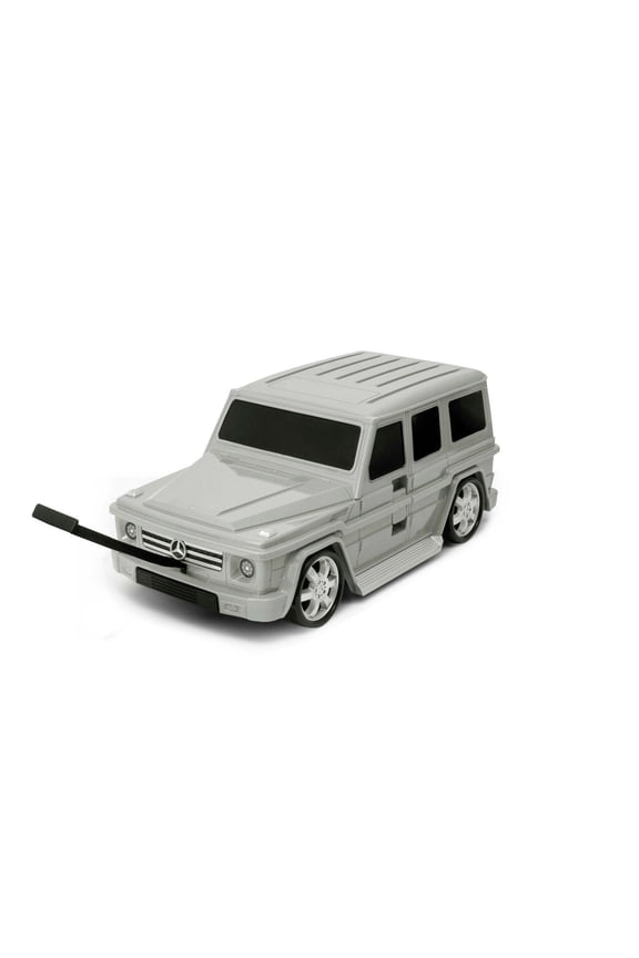 9" Kids Mercedes Benz G Wagon On Luggage case, Gray