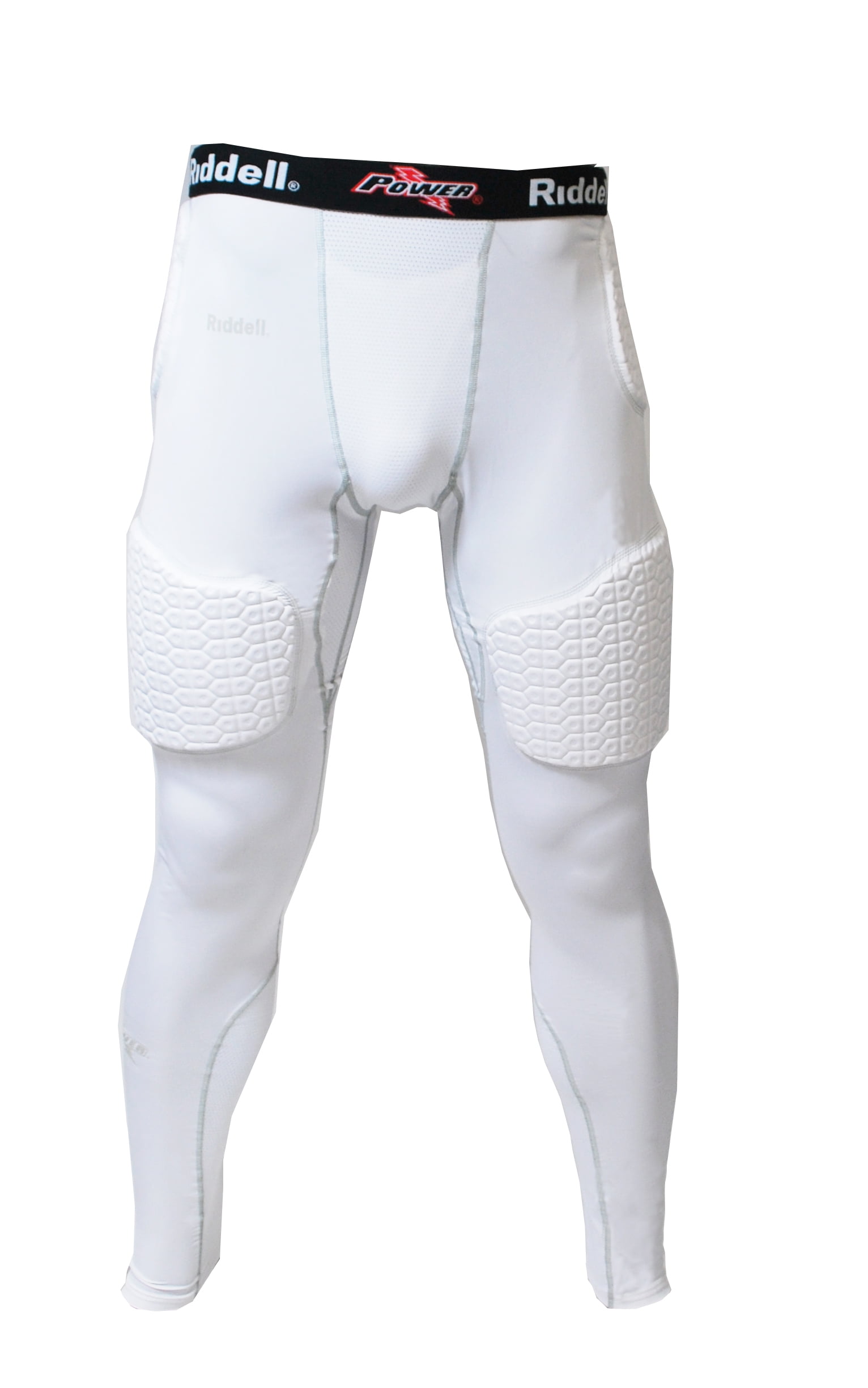Riddell 5 Piece Integrated Football Tights,White, Adult Small 