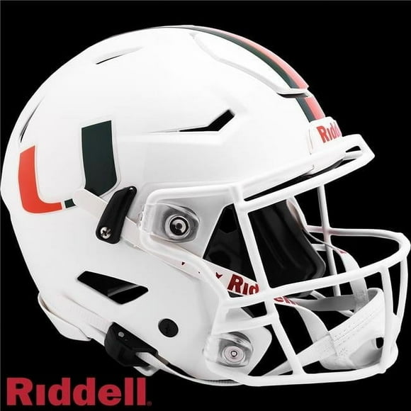 Riddell 9585532947 NCAA Miami Hurricanes Helmet - Authentic Full Size Speed Flex Style