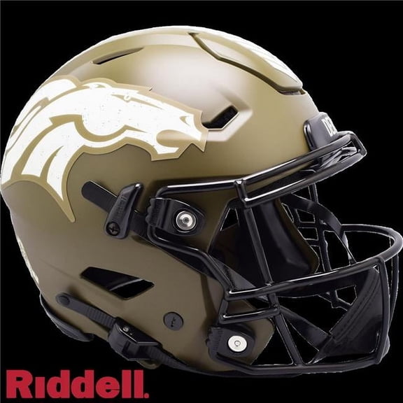 Riddell 9585563165 NFL Denver Broncos Helmet Riddell Authentic Full Size SpeedFlex Style Salute To Service