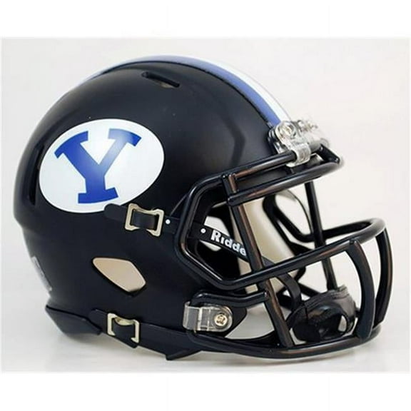 BYU Brigham Young Cougars Matte Black 2020 Riddell NCAA Speed Mini Helmet