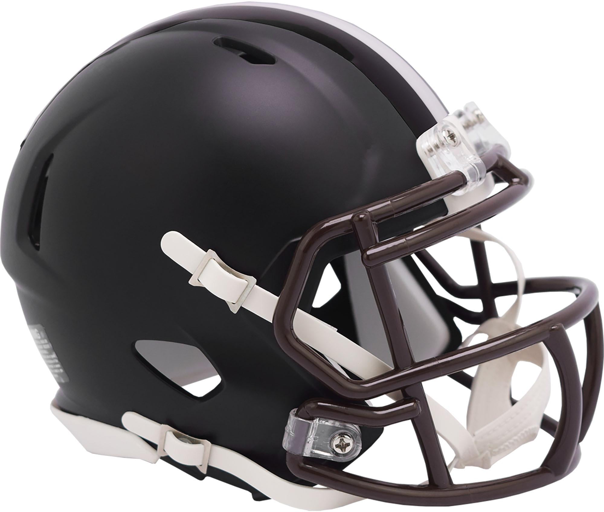 Riddell Cleveland Browns Flat Black Alternate Speed Mini Football Helmet