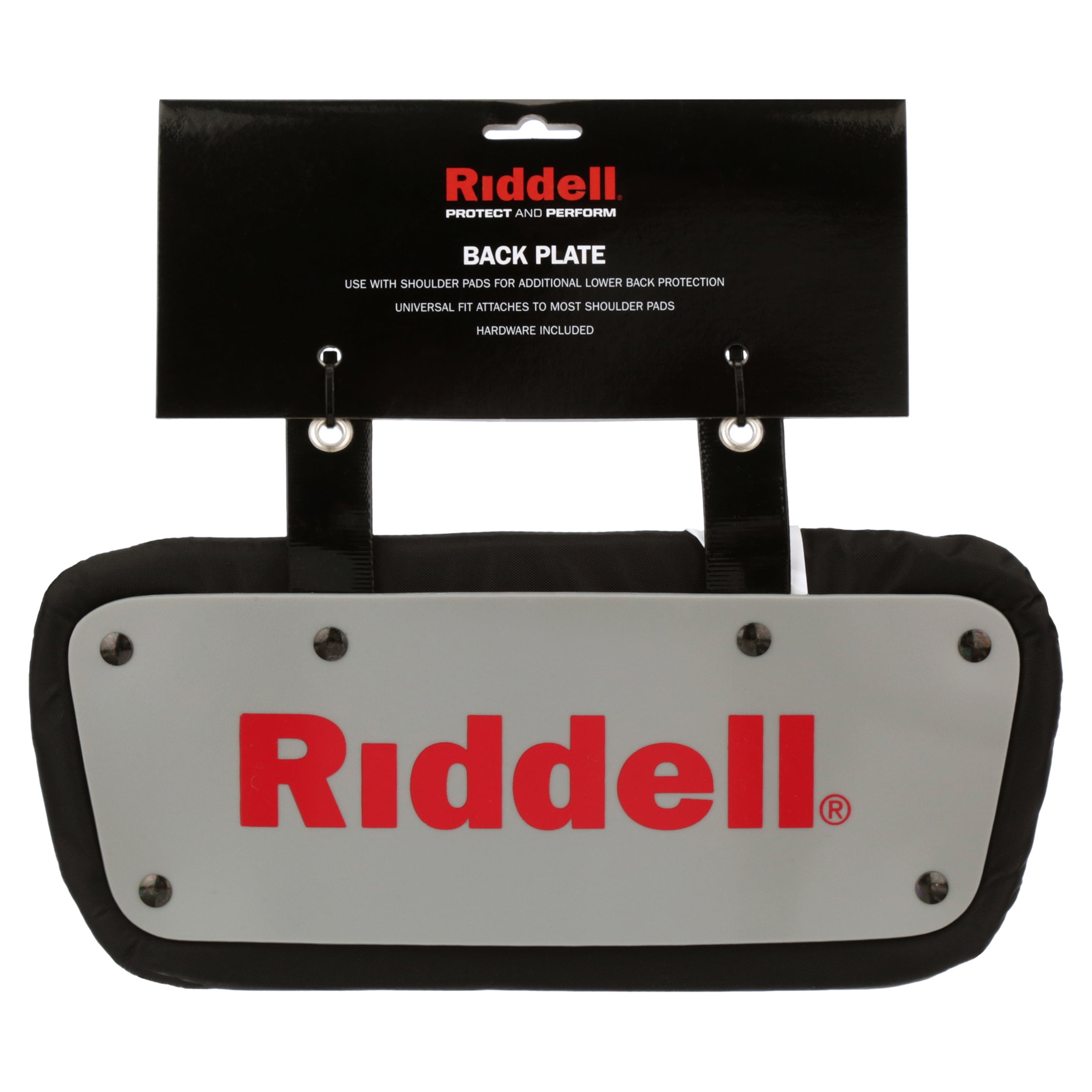 Riddell Plastic and Foam Football Back Plate, Gray, Universal