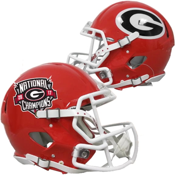 Riddell Georgia Bulldogs College Football Playoff 2017 National Champions Revolution Speed Full-Size Authentic Football Helmet - Fanatics Authentic Certified