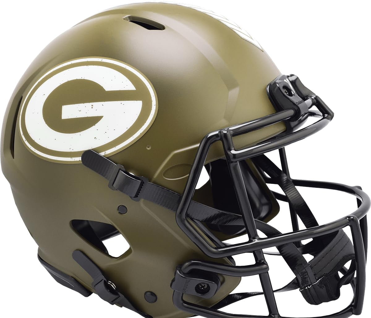 Riddell Green Bay Packers 2022 Salute To Service Alternate Speed Authentic Helmet