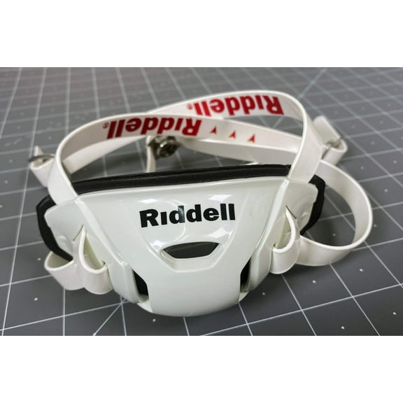 Riddell Hard Cup Chinstrap Buckles (White, Small)