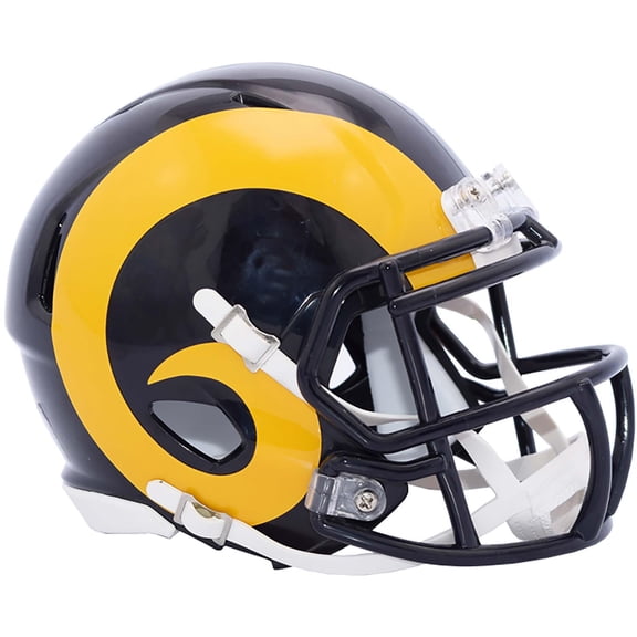 Riddell Los Angeles Rams 2016 Color Rush Revolution Speed Mini Football Helmet - Fanatics Authentic Certified