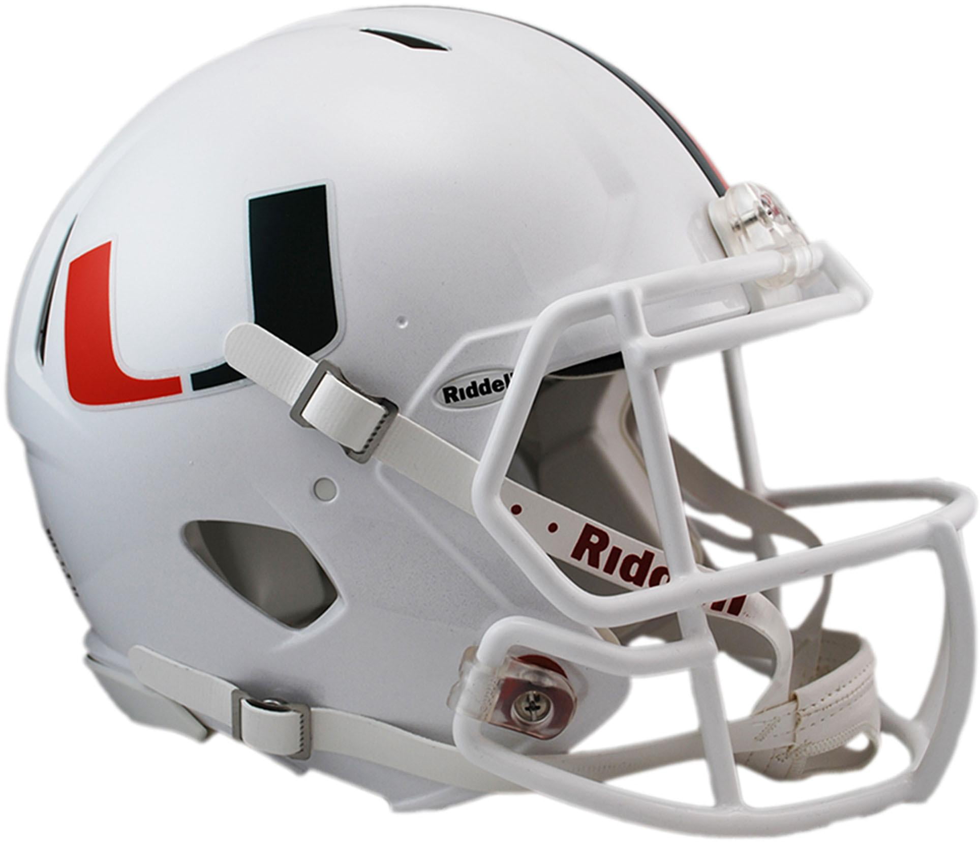 Riddell Miami Hurricanes Revolution Speed Full-Size Authentic Football Helmet