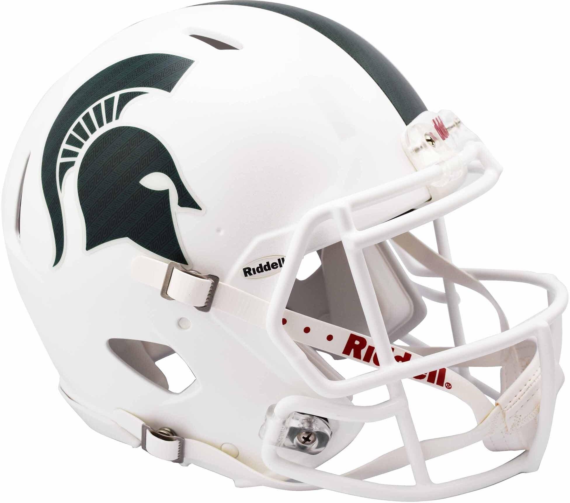Riddell Michigan State Spartans 2017 Alternative White Revolution Speed Full-Size Authentic Football Helmet