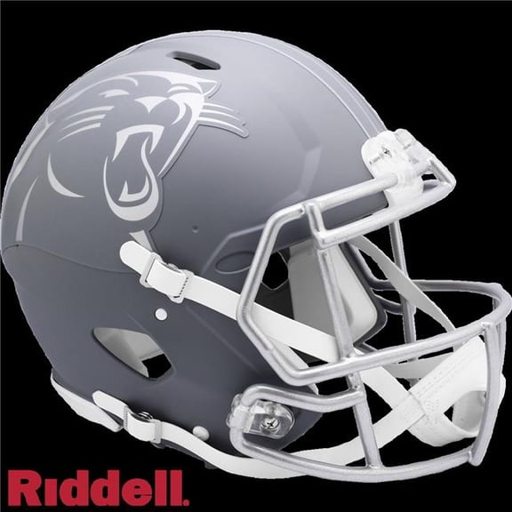 Riddell 9585562984 NFL Carolina University Authentic Full Size Speed Style Slate Alternate Panthers Helmet