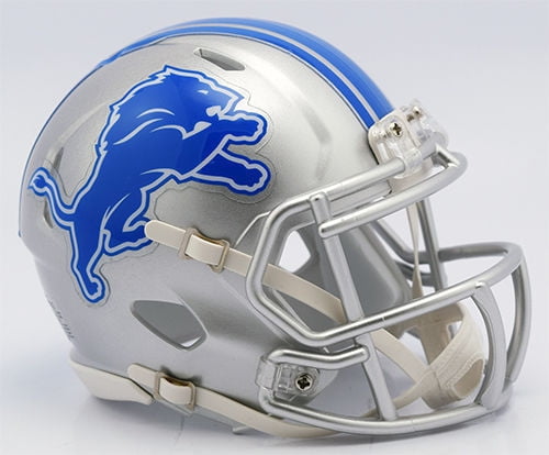 Detroit Lions 2017-2023 Throwback Riddell NFL Speed Mini Helmet