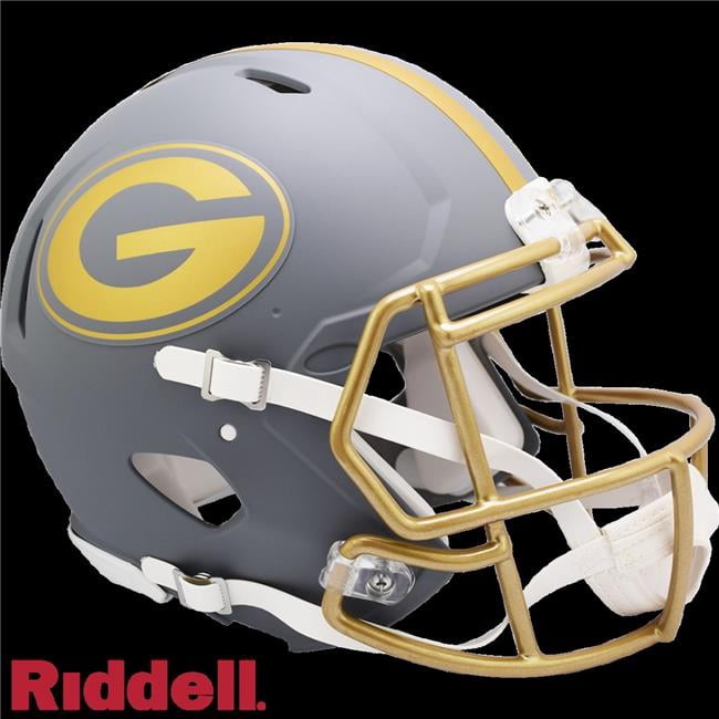Riddell 9585562983 NFL Green Bay Packers Authentic Full Size Speed Style Slate Alternate Helmet