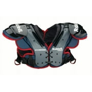Riddell Pursuit Youth Football Shoulder Pads, Blue and Red, Medium