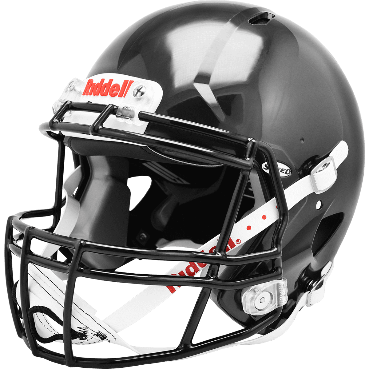 Riddell Speed Icon Youth Helmet, Black/Black Medium