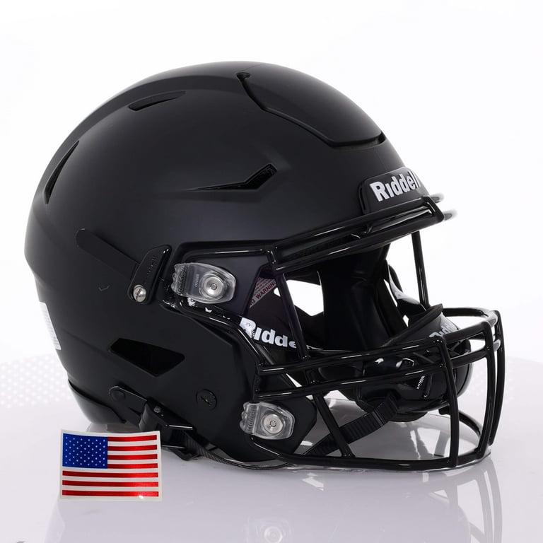 Riddell SpeedFlex ブラックヘルメット リデル スピードフレックス ブラックアウト - 大人用 – Green
