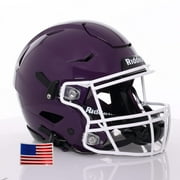 Riddell SpeedFlex ADULT Helmet - White SF-2BD Facemask (Purple Helmet, Large)