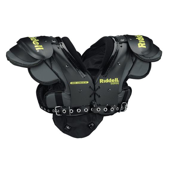 Riddell Surge Youth Football Shoulder Pad Black/Volt, Small
