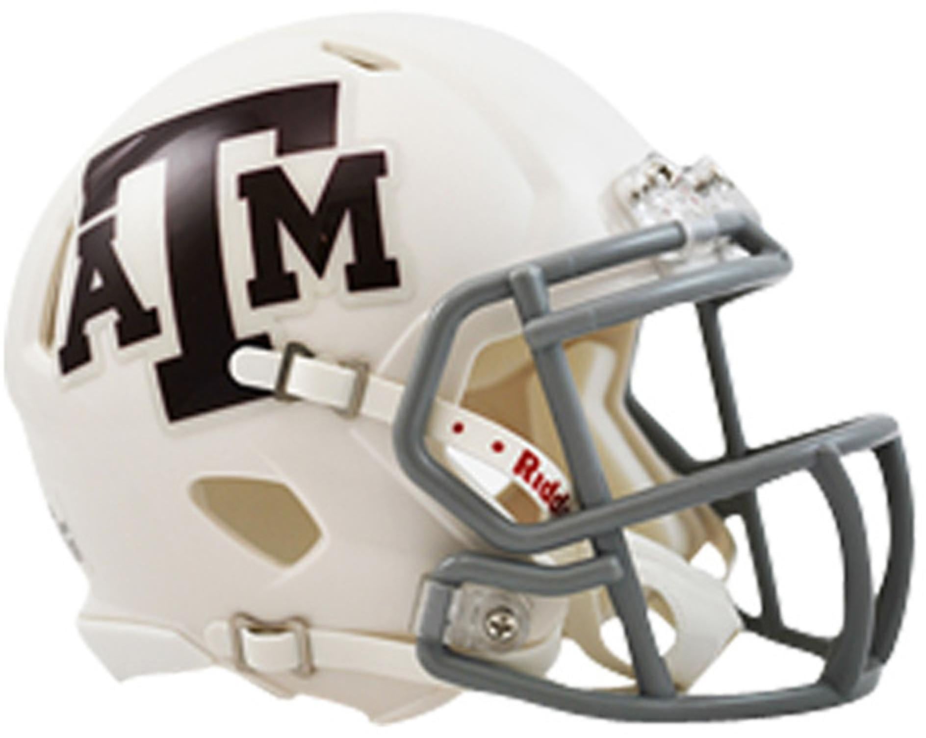 Riddell Texas A&M Aggies Revolution Speed White Mini Football Helmet