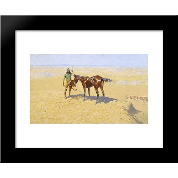 Ridden Down 20x24 Framed Art Print by Remington, Frederic