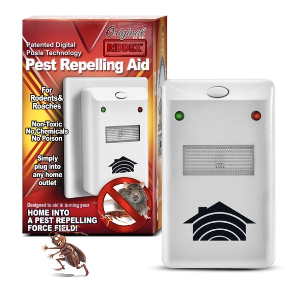 Riddex Plus Electromagnetic Pest Repeller, Indoor Use Only, Repels Rodents