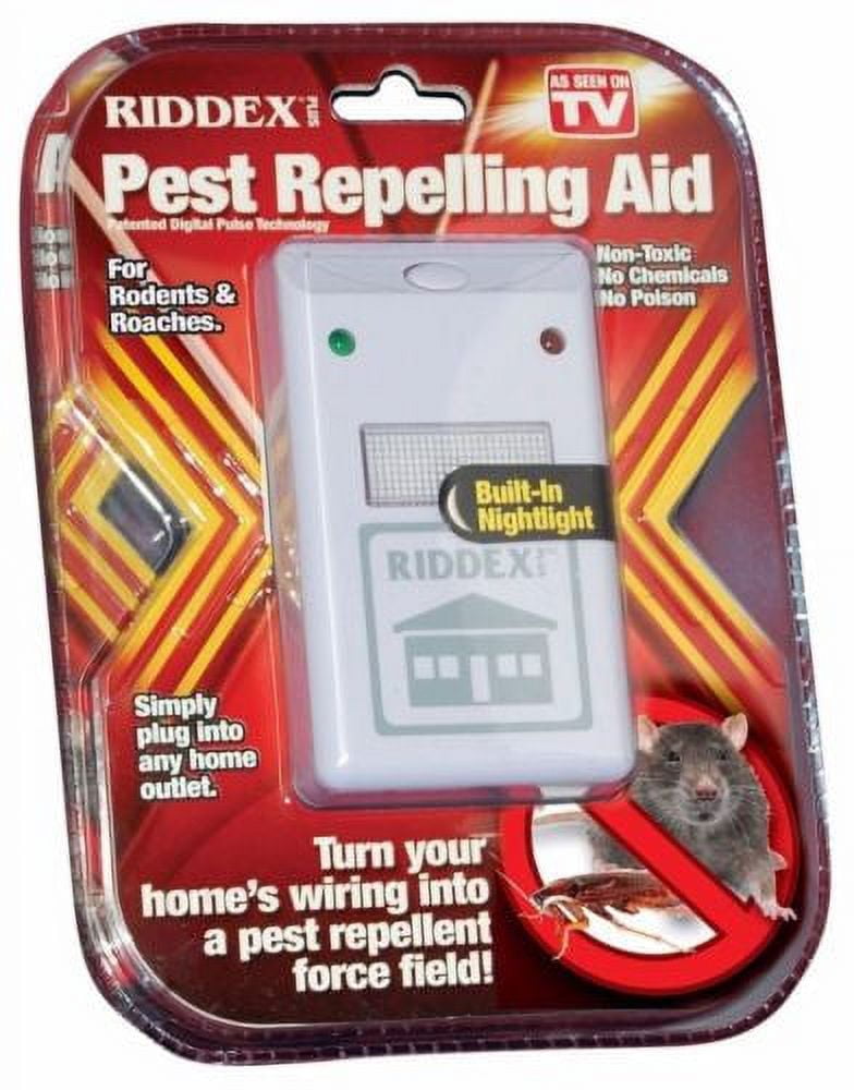 Riddex Plus Pest Repeller for Rodents and Insects, Plug-In Indoor Repellent