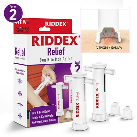 Riddex Relief Bug Bite Itch Relief Twin Pack - Natural Treatment