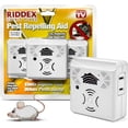 thumbnail image 1 of Riddex Sonic Plus Ultrasonic Pest Repeller, Plugs in with extra Outlets Indoor Use - Insect Repellent - Bug Repellent for Home Defense - Protect Against Rodents & Insects, Chemical Free(3 Pack White), 1 of 6